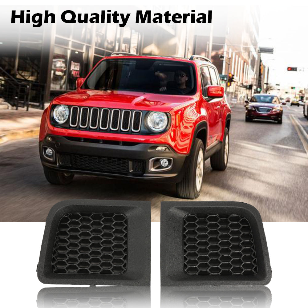 G-Plus Bumper Cover Grille Bezel Fit for 2015-2017 Jeep Renegade