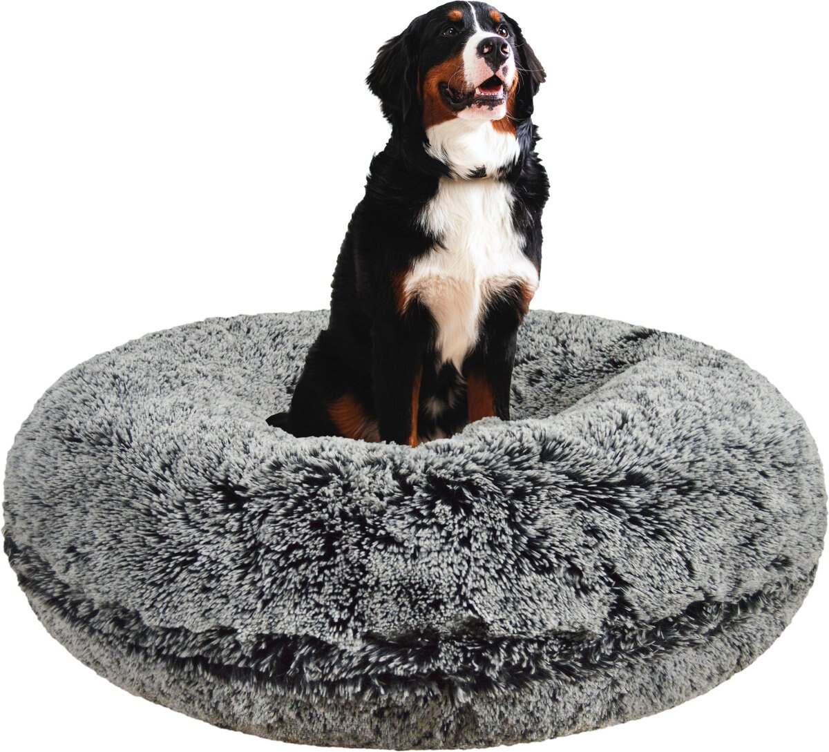 Bessie + Barnie Bagel Bolster Dog Bed w/Removable Cover