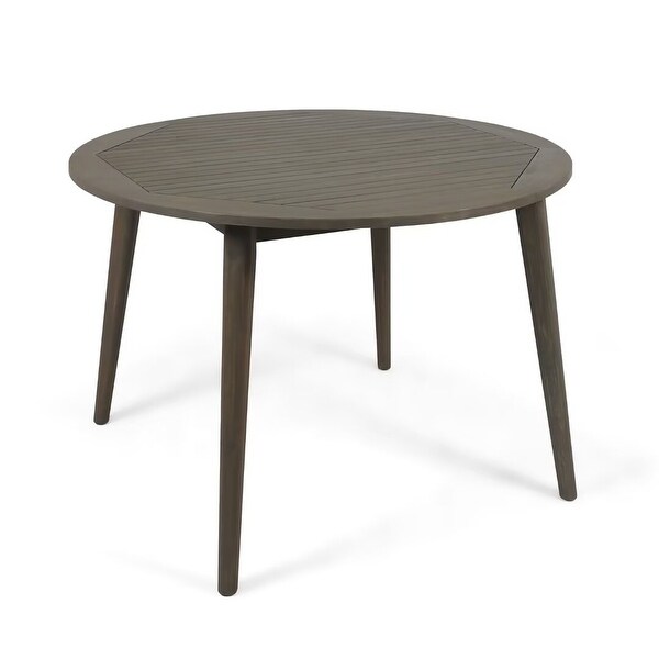 Outdoor Round acacia wood table，for garden，patio，backyard