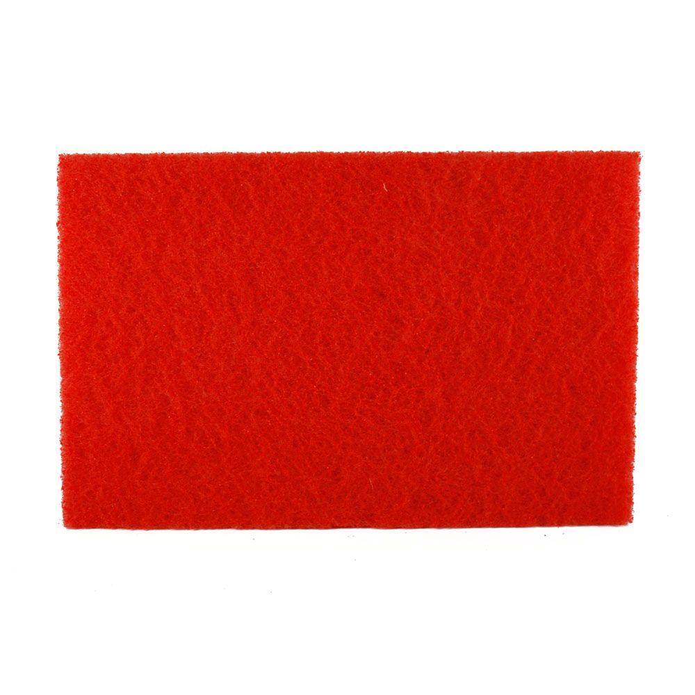 DIABLO 12 in. x 18 in. Non-Woven Red Buffer Pad (5-Pack) DCP120REDM01G05