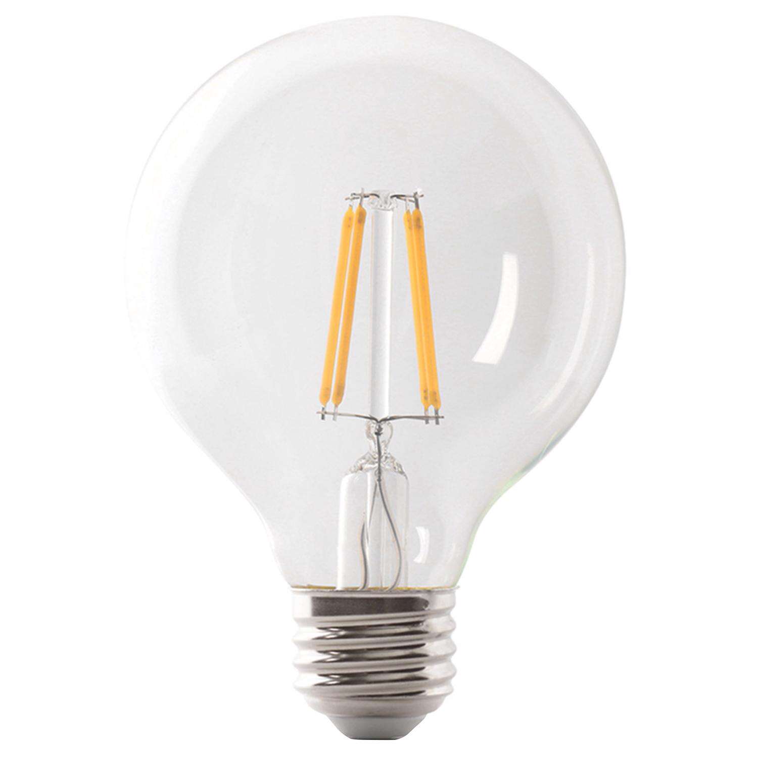 Feit Enhance G25 E26 (Medium) Filament LED Bulb Daylight 60 Watt Equivalence 1 pk