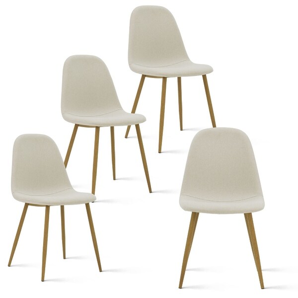 Modern Dining Chair set of 4 Line Kitchen Chairs