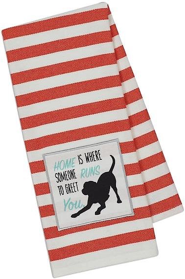 Design Imports Dog Embellished Dishtowel