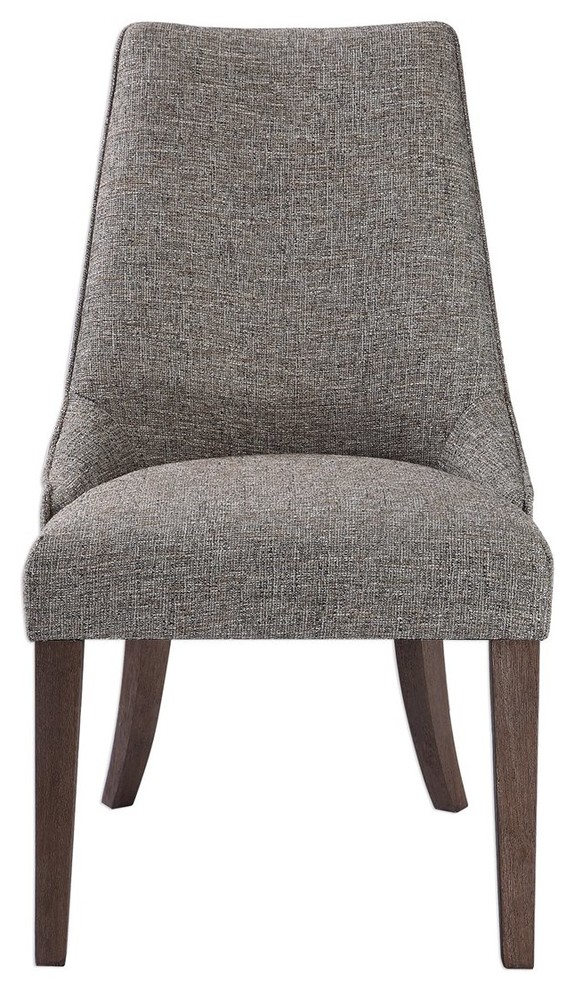 Uttermost Daxton Earth Tone Armless Chair   Transitional   Dining Chairs   by Buildcom  Houzz