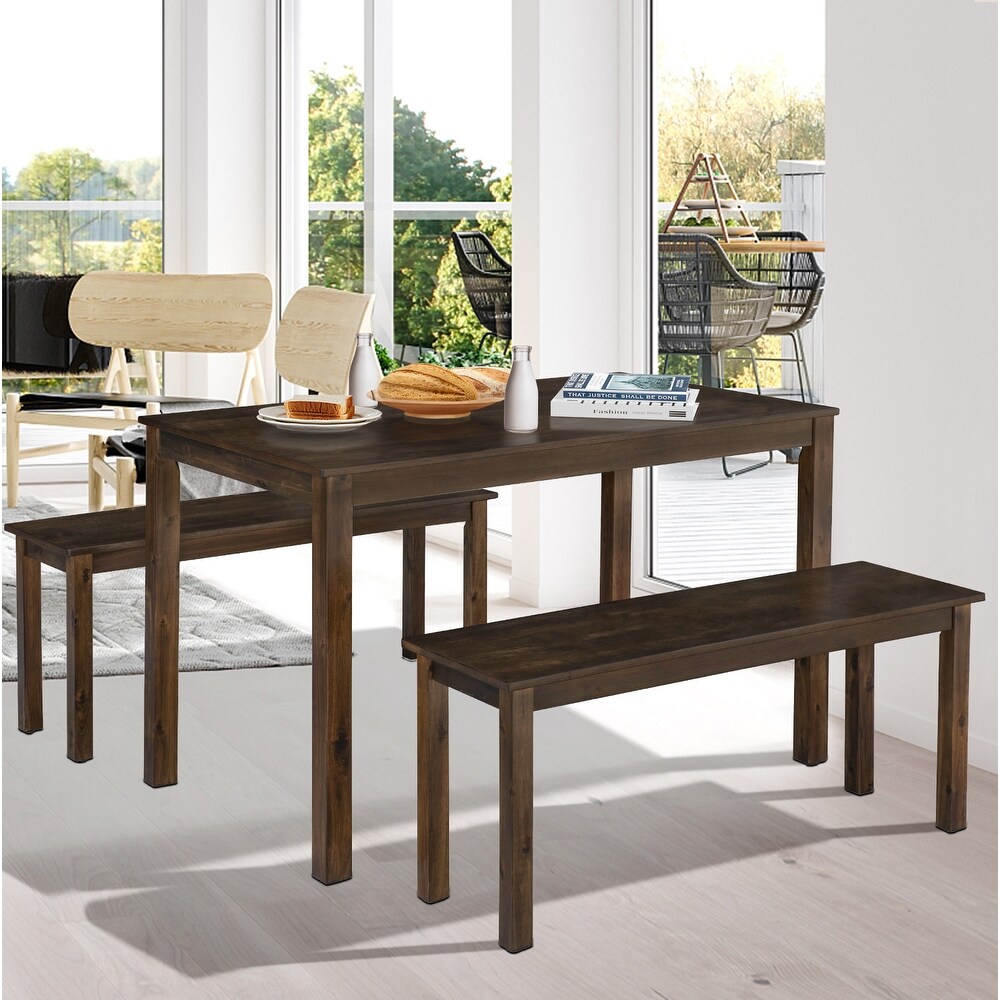 3 Pieces Modern Studio Collection Table Dining Set