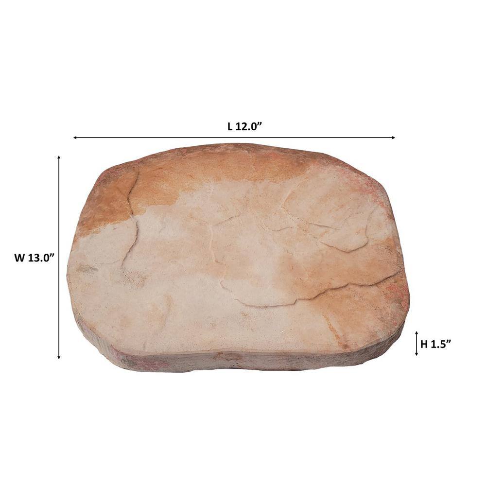 Classic Stone El Paso Sandstone Irregular Concrete Stepping Stone Pathway Pack (32-Piece) 100085703
