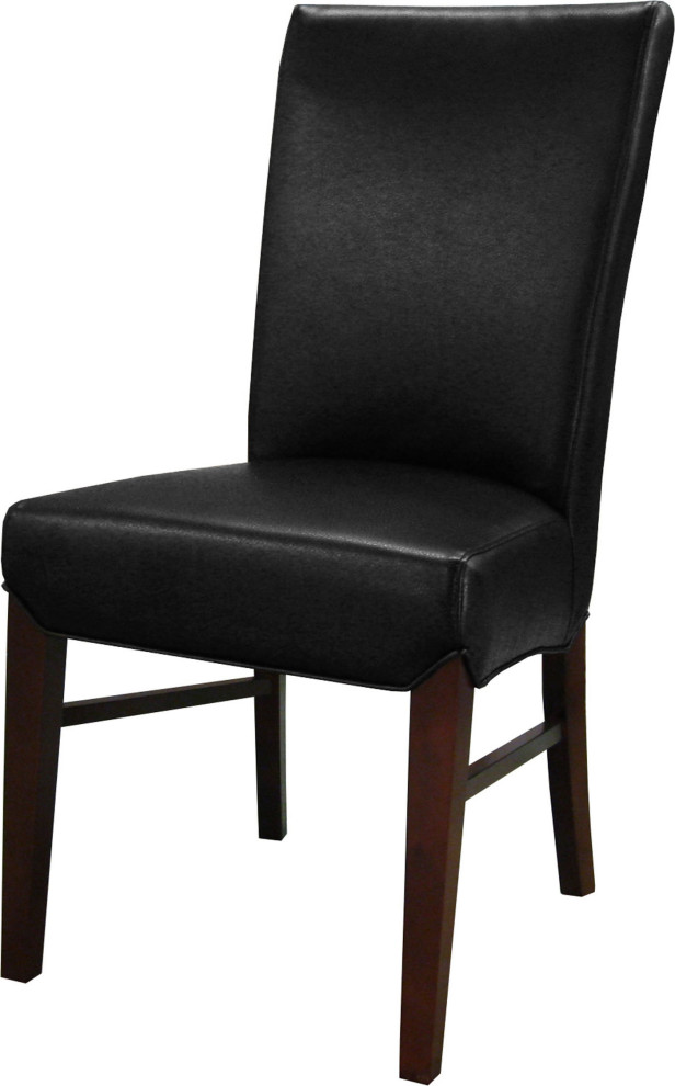 Milton Bonded Leather Chair With Wenge Legs   Transitional   Dining Chairs   by New Pacific Direct Inc.  Houzz