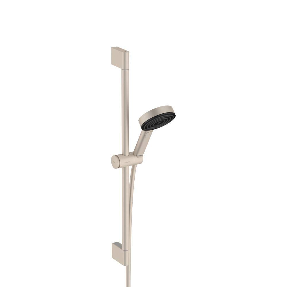 Hansgrohe Pulsify 1-Spray Wall Bar Shower Set in Brushed Nickel 24161821