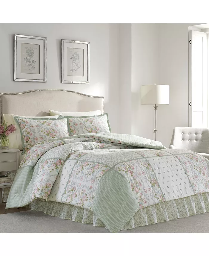 Laura Ashley Harper Comforter Set， Full