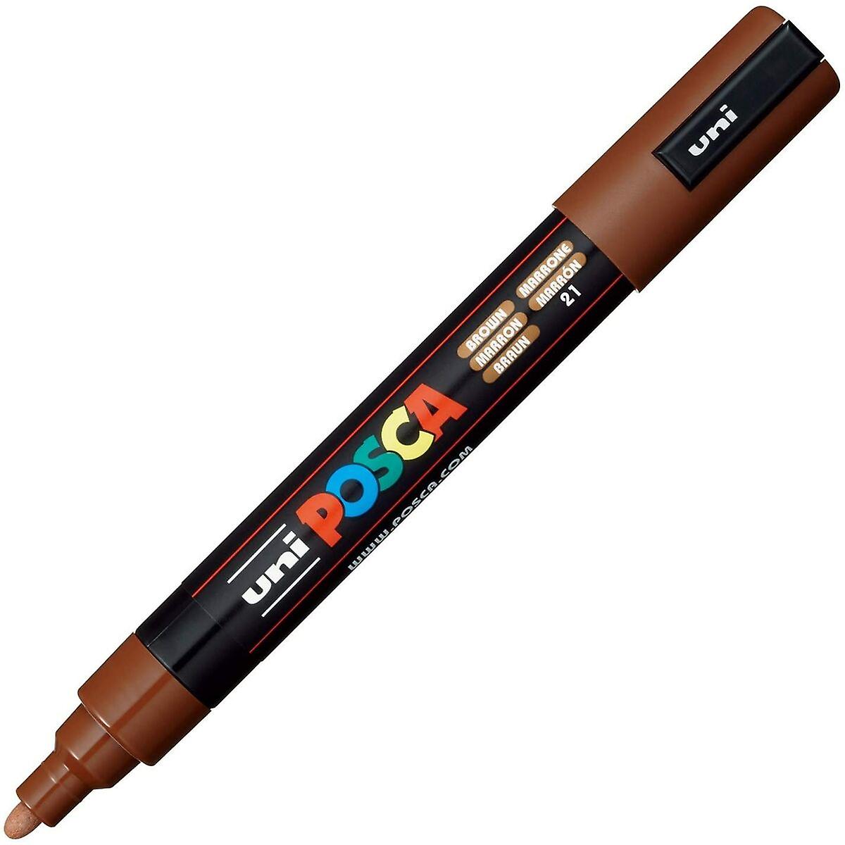 Felt-tip pens POSCA PC-5M Brown (6 Units)