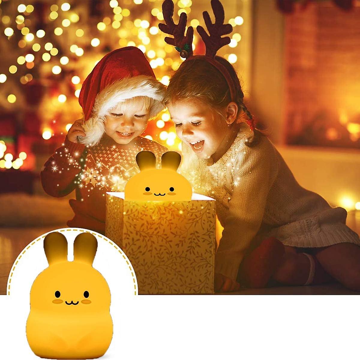 Big Rabbit Night Light Baby Night Light Child Lamp Led Night Light 9colors Baby Night Light Usb Silicone Night Light Adult Gift Child Christmas Gift