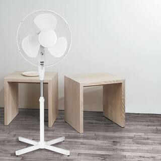 Optimus 16 in. Oscillating Pedestal Fan 98592741M