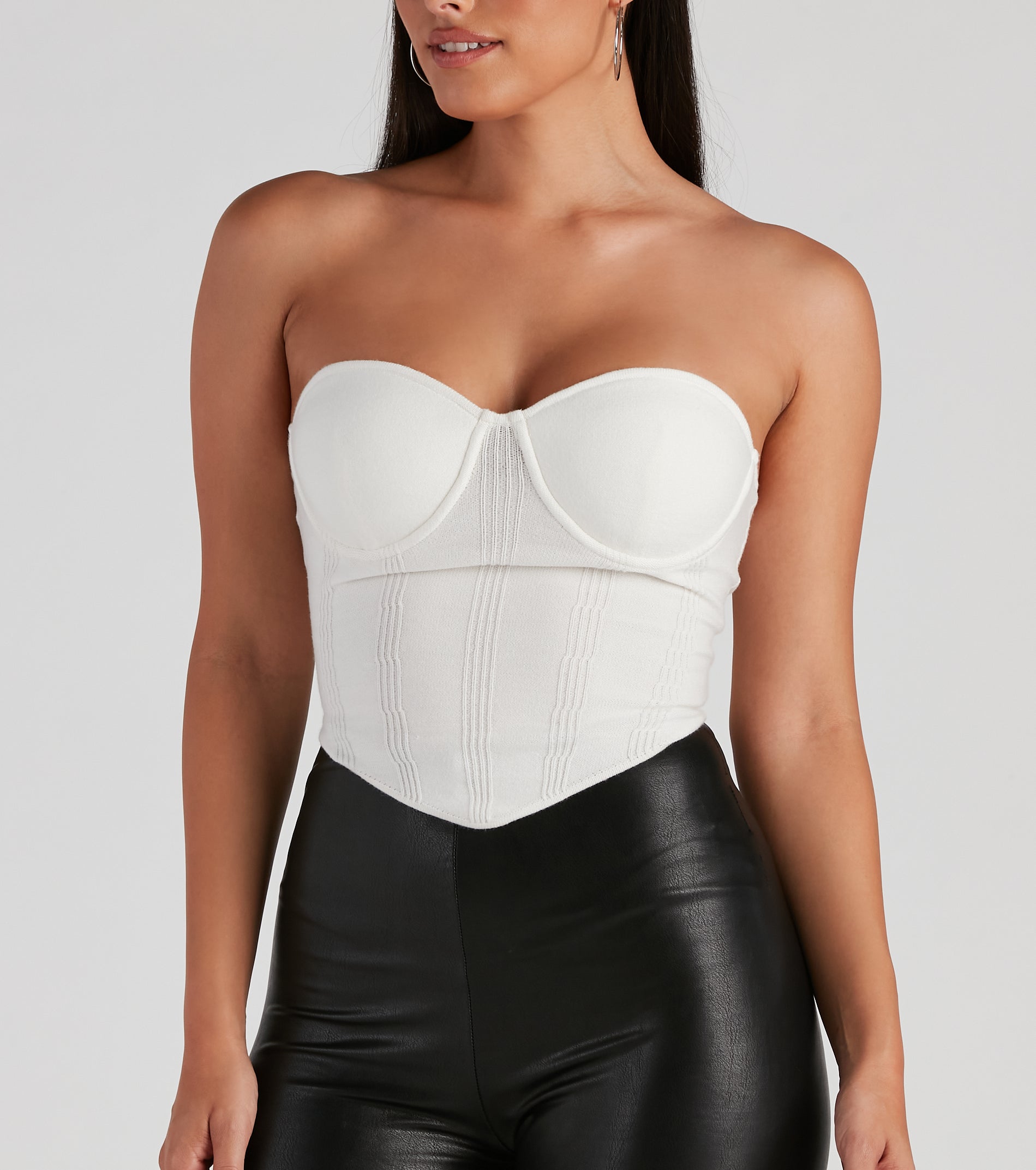 Sweet Spot Sweater Knit Bustier