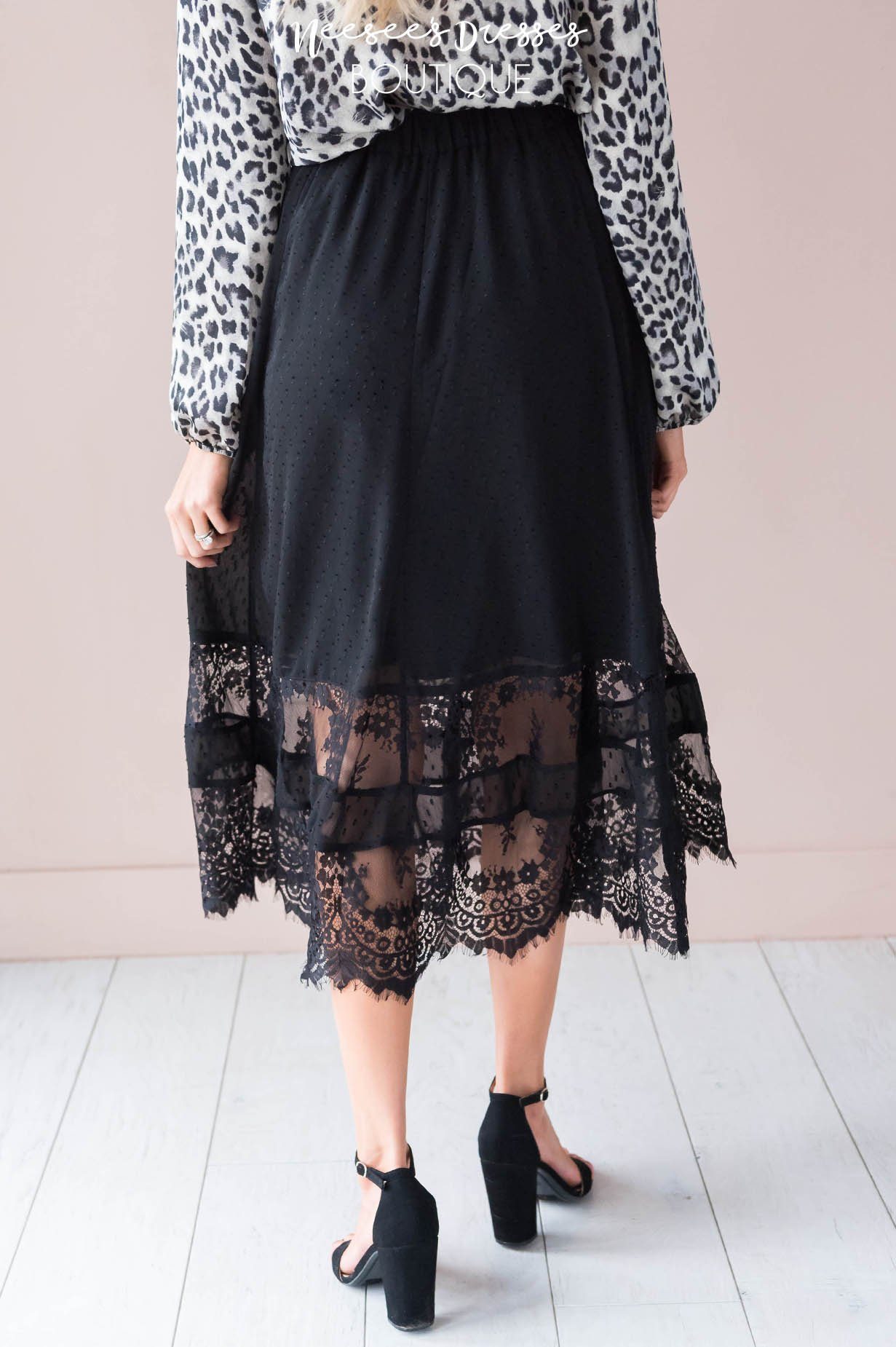 Sheer Joy Lace Skirt