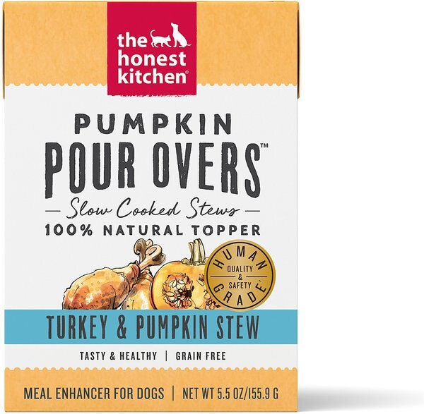 The Honest Kitchen Pumpkin POUR OVERS Turkey and Pumpkin Stew Wet Dog Food Topper