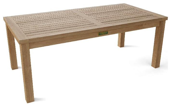 Anderson Teak TB 004CT Bahama Rectangular Coffee Table   Transitional   Outdoor Coffee Tables   by Uber Bazaar  Houzz