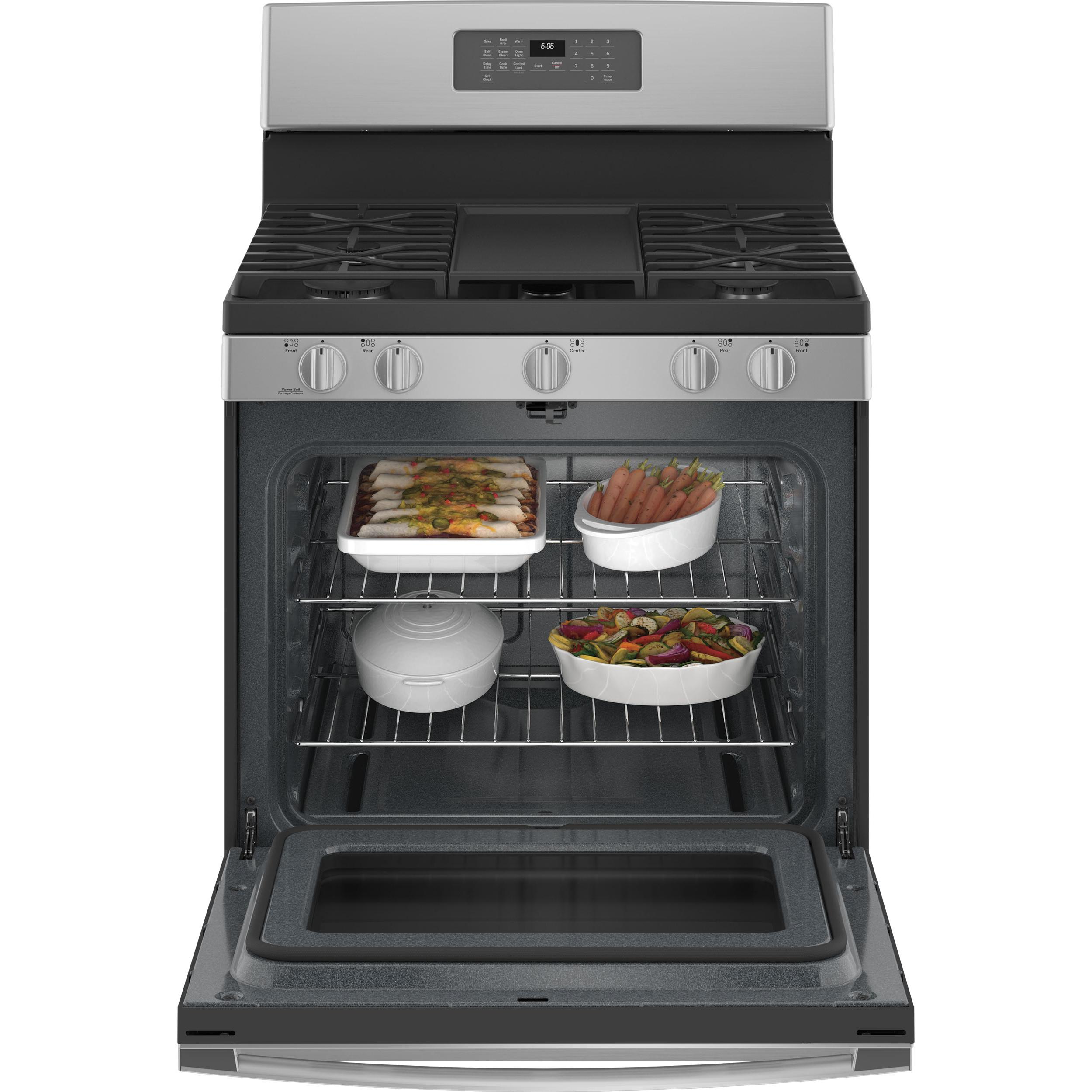 GE 30-inch Freestanding Gas Range JCGB660SPSS