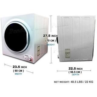 Panda 3.5 cu.ft. 110-Volt Compact Portable Electric Laundry Dryer White and Black PAN760SF