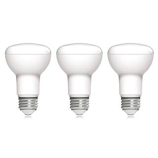 EcoSmart 50-Watt Equivalent R20 Dimmable ENERGY STAR LED Light Bulb Soft White (3-Pack) R20-1D 7W E26 120V 2700K