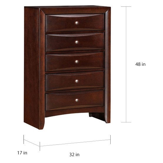 Acme Furniture Ireland Espresso Chest with Five Drawers