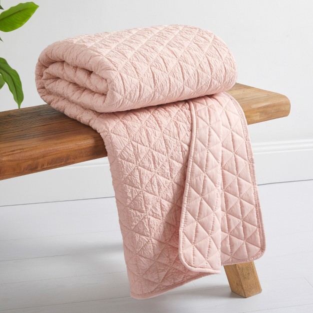 Rowan Blush Quilted Throw Levtex Home