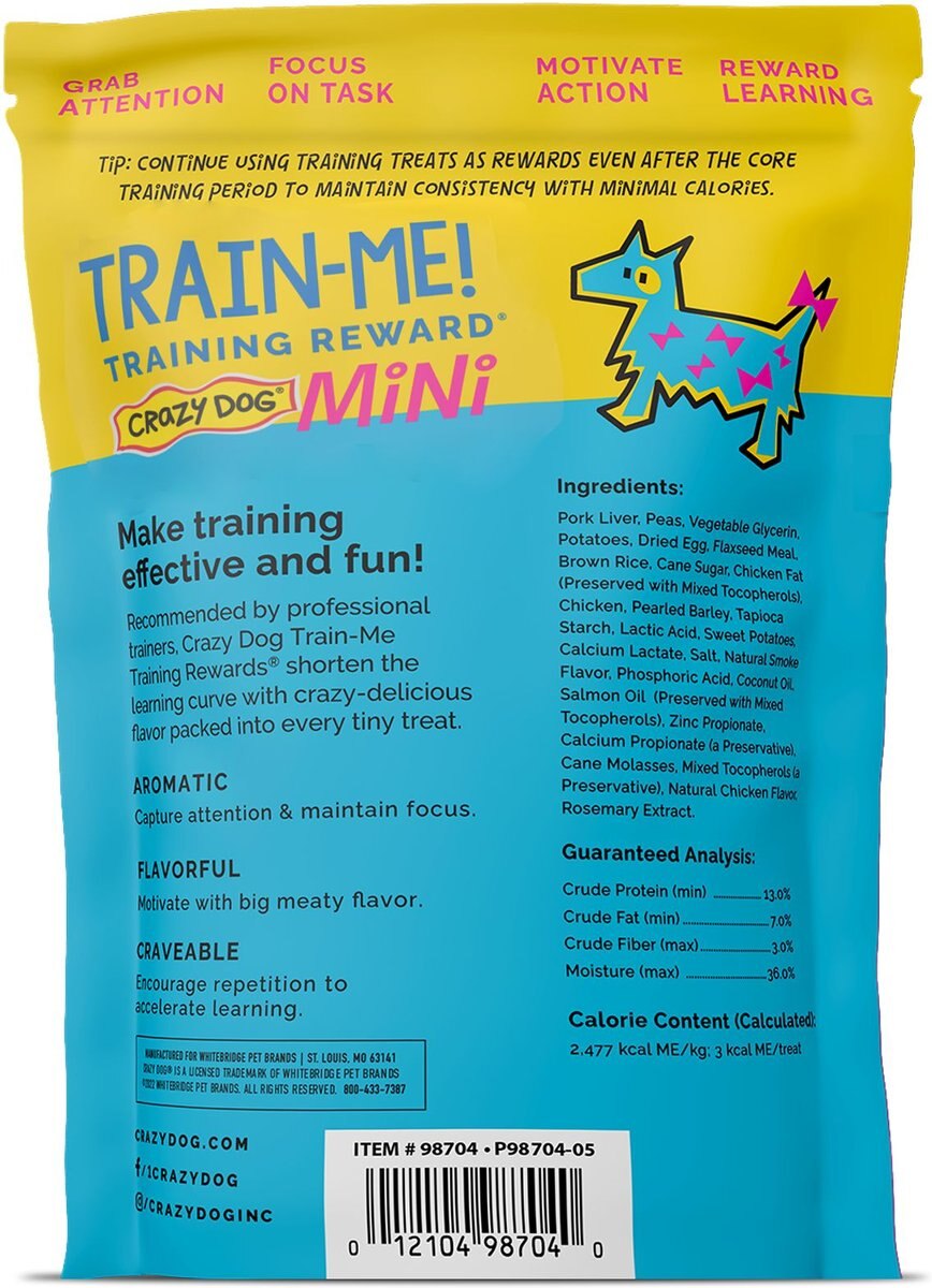 Crazy Dog Train-Me! Minis Chicken Flavor Dog Treats