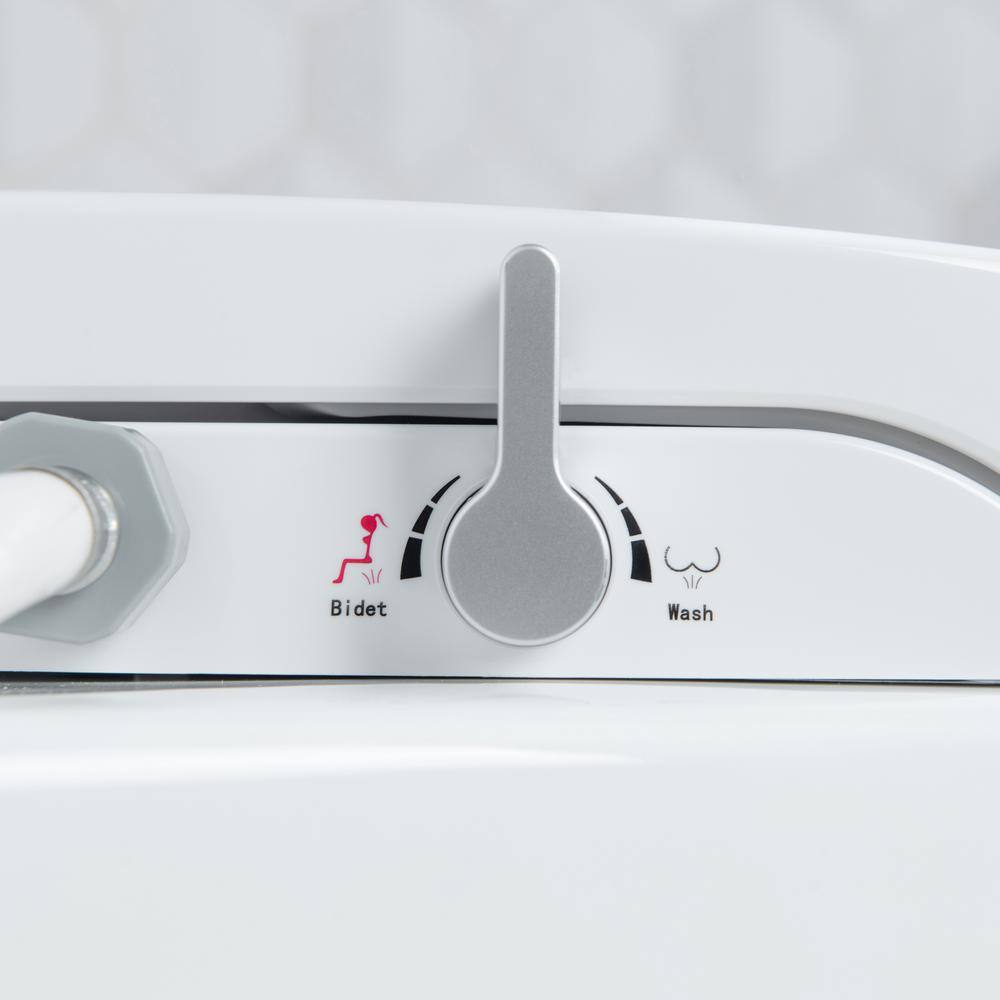 Casta Diva Elongated Bidet Toilet Combo Dual Flush 0.91.28 GPF in White with Non-Electric Bidet Seat CD-BT04