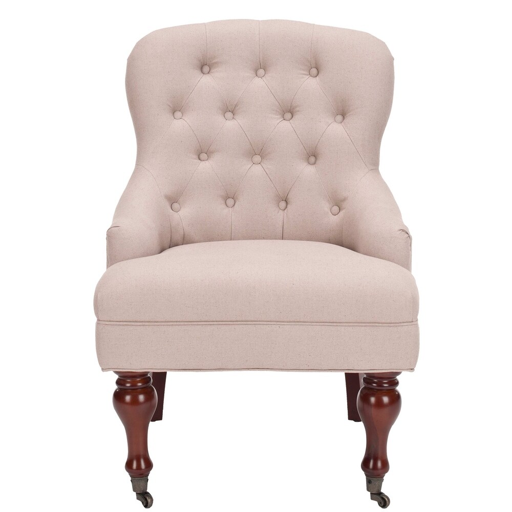 Safavieh Sutton Tufted Beige Petite Arm Chair   23.6\