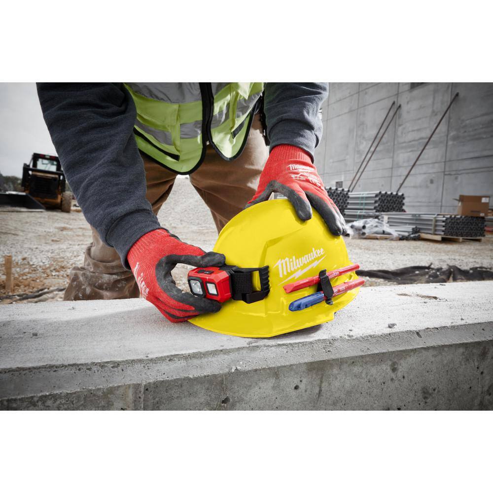 MW BOLT White Type 1 Class E Front Brim Non-Vented Hard Hat with 6-Point Ratcheting Suspension 48-73-1120