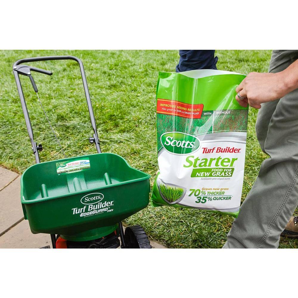 Scotts Turf Builder 15 lbs. 5000 sq. ft. Starter Fertilizer for New Grass Use When Planting Seed 21605