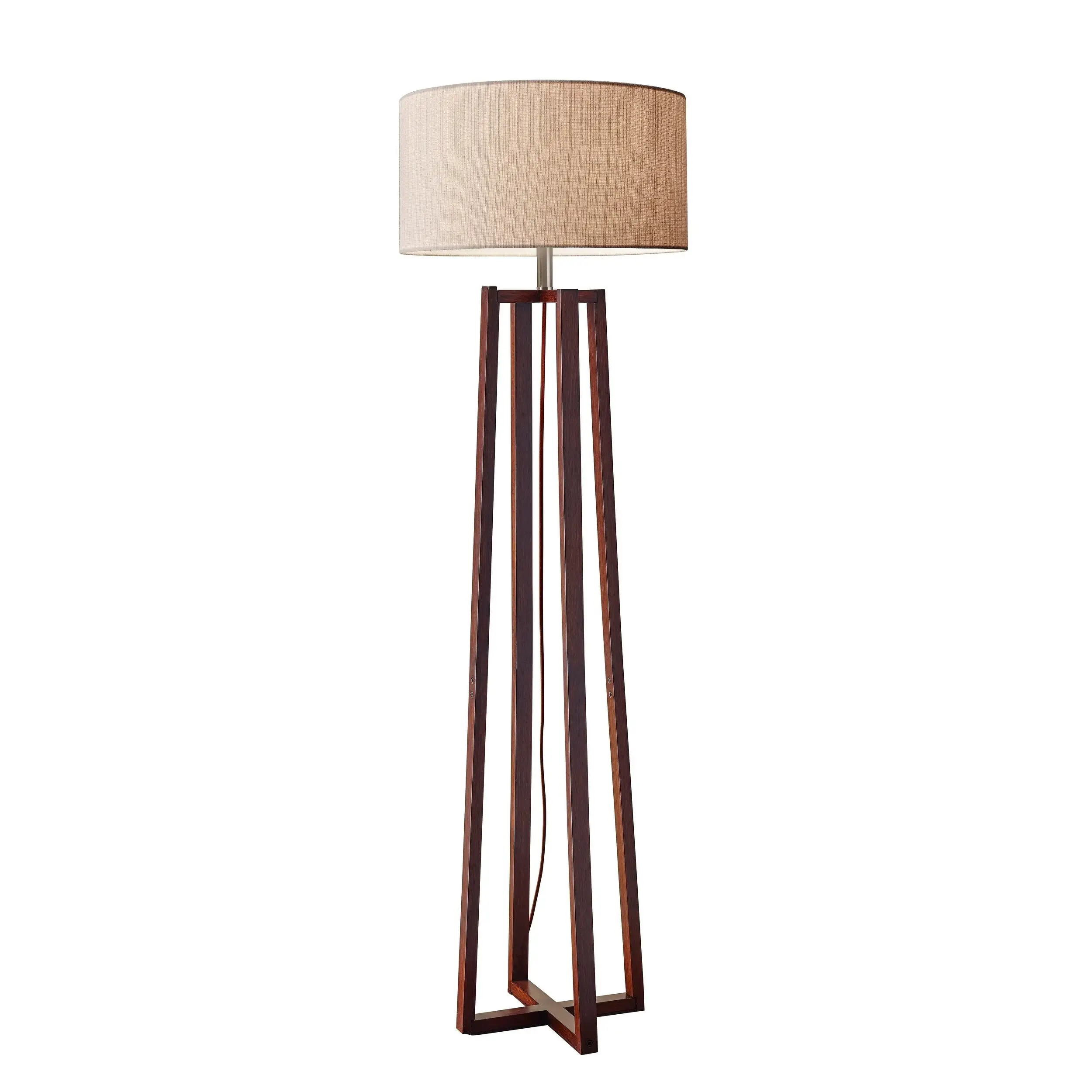 Carson Carrington Riga 60-inch Walnut Floor Lamp