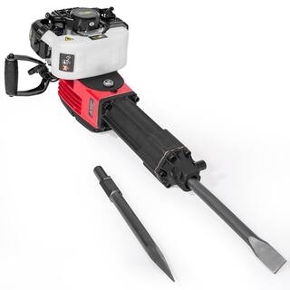 Stark 52 cc Gas-Powered Demolition Jack Hammer Concrete Breaker Drill with 2 Chisel Bits EPA Certified 66072-H