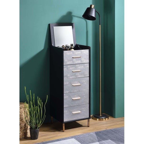 5 Drawers Jewelry Armoire with Mirror - - 36245169