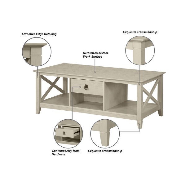 Honduras Coffee Table with Two Drawers