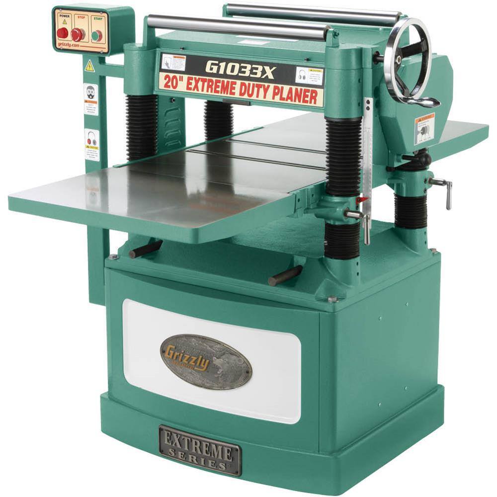 Grizzly Industrial 5 HP Helical Cutterhead Planer G1033X