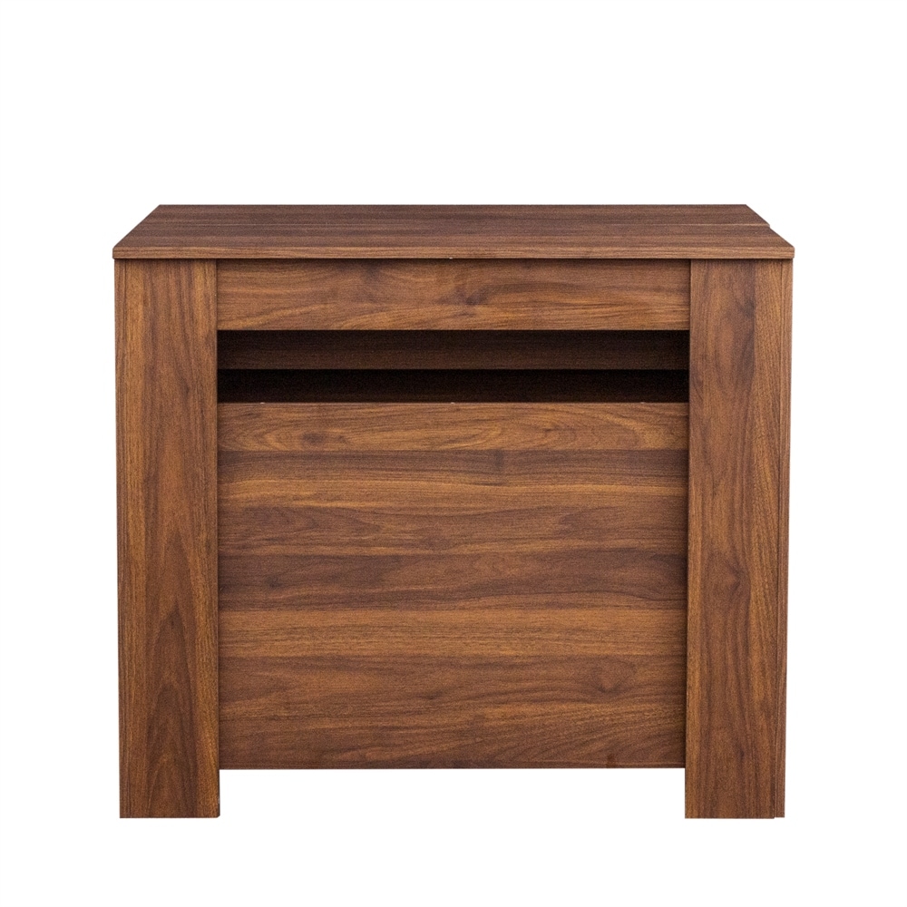 Wood Multifunctional Extendable Console Table   N/A