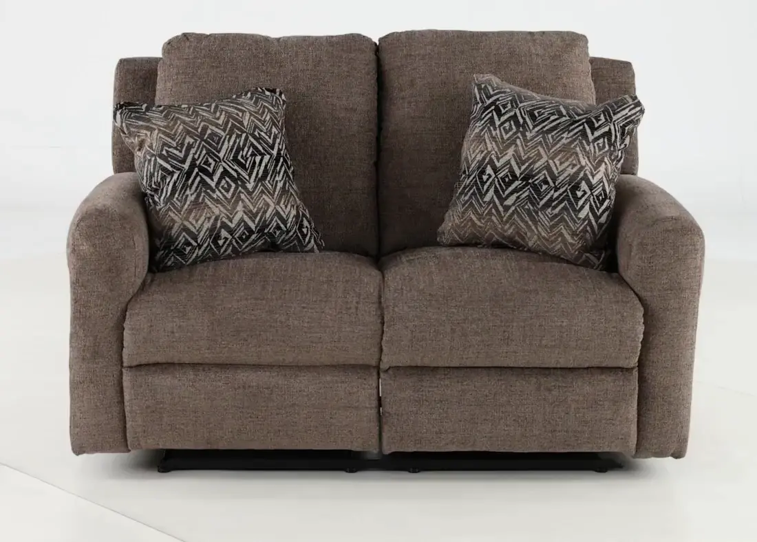 Calvin Otter Brown Power Reclining Loveseat