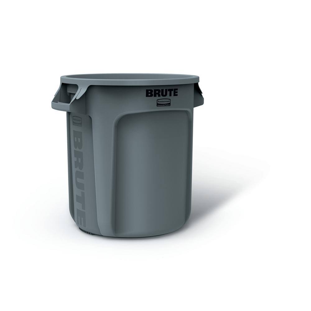 Rubbermaid Commercial Products Brute 10 Gal. Round Trash Can with Lid 2025245