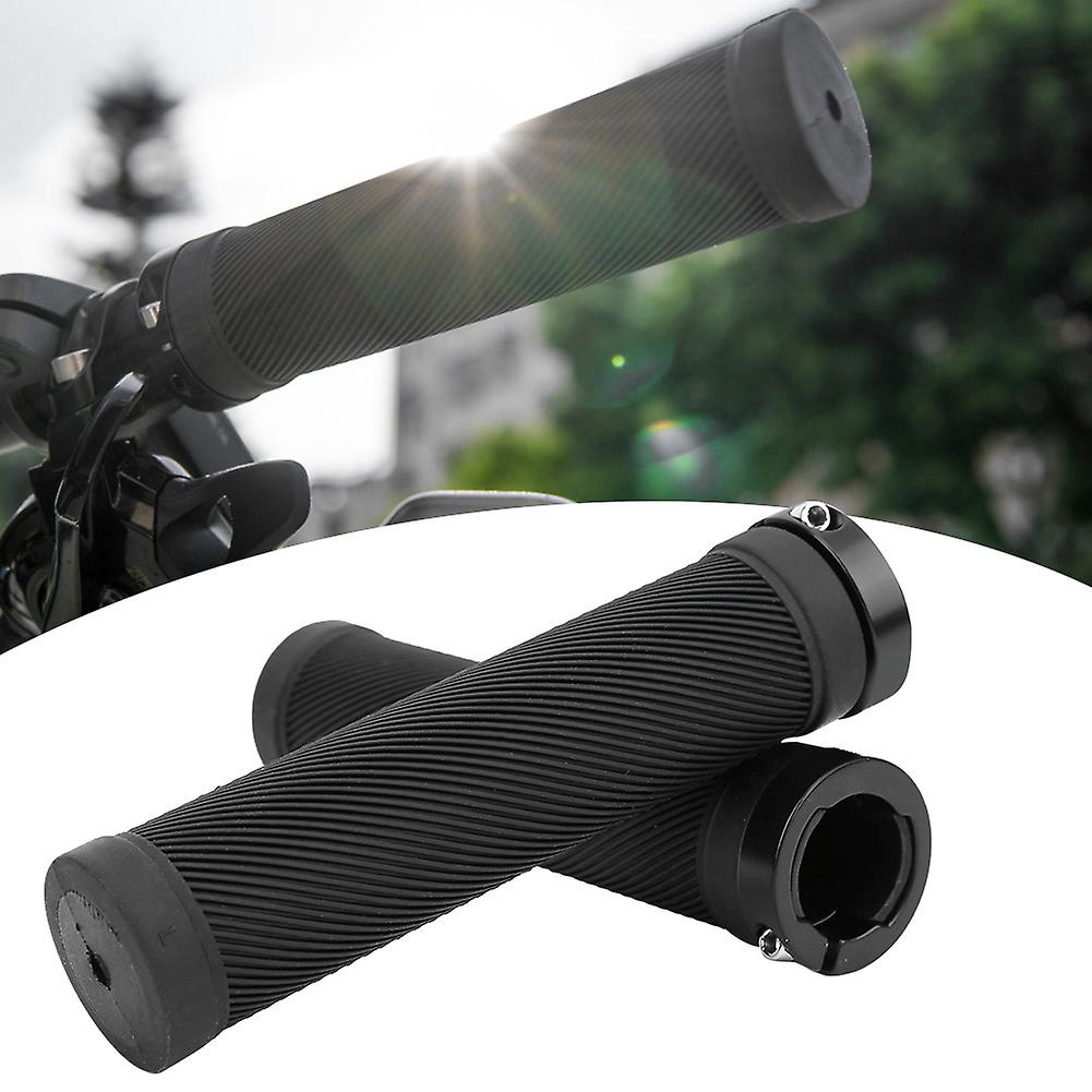 Non-slip Bike Tube Locking Handlebar Grip Cover Cycling Accessories For Mountain Bicycle Black