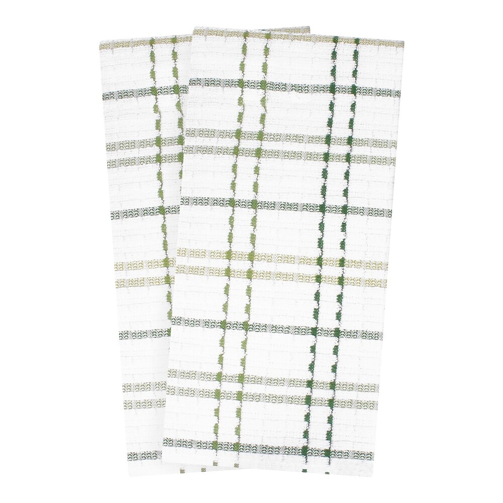 Royale Check Cactus Cotton Kitchen Towels (Set of 2)