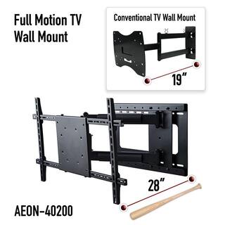 Aeon Stands and Mounts Full Motion TV Wall Mount with Included HDMI Cable Fits 37 in. - 70 in. TV and VESA Compatible 600 mm x 400 mm Aeon-40200