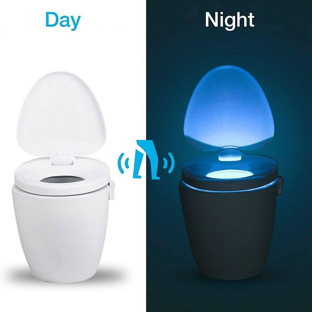 8 Colors toilet bowl led night light motion activated seat sensor lamp bathroom