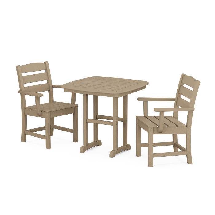 Polywood Lakeside 3-Piece Dining Set in Vintage Finish PWS1212-1-V