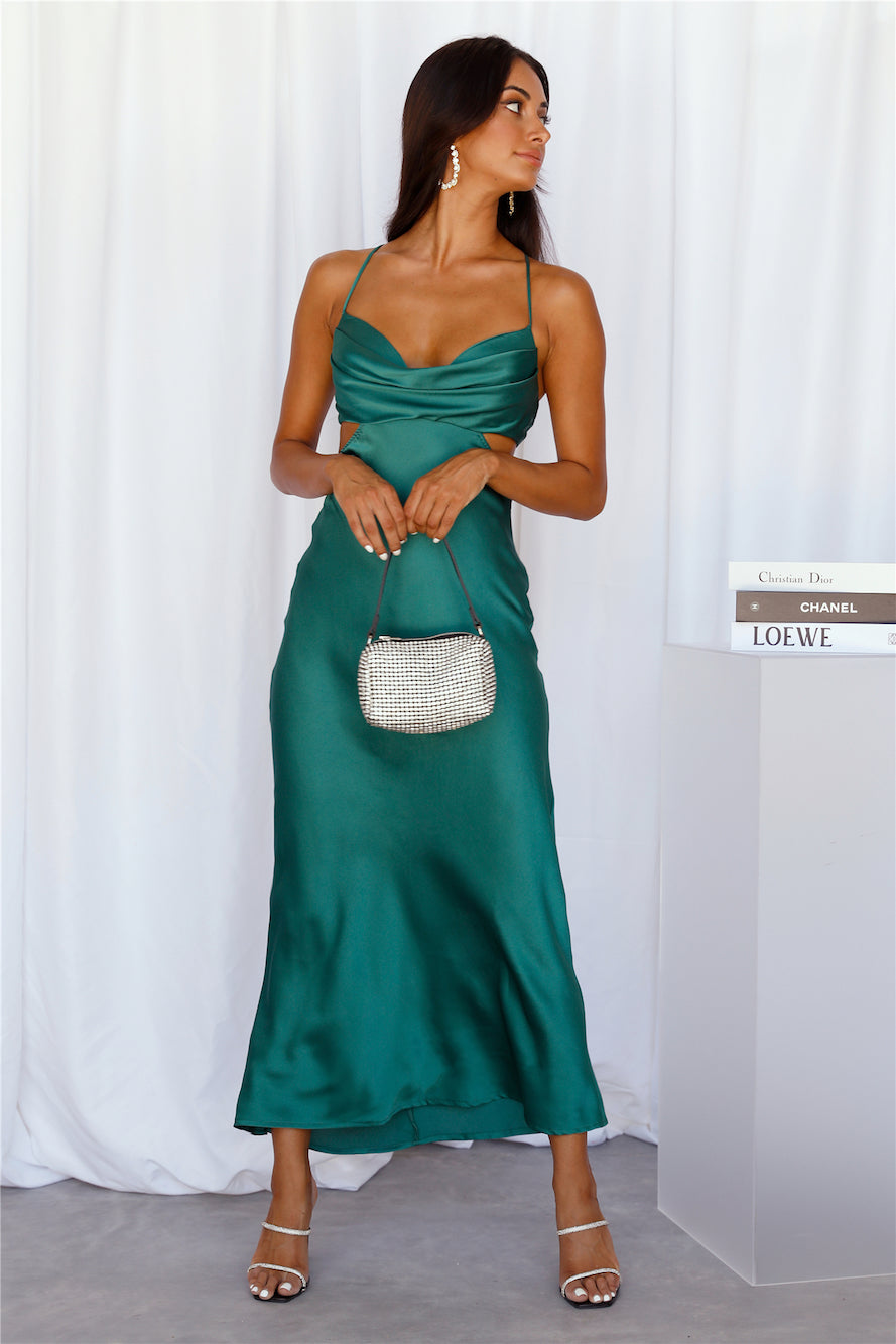 Purely Formed Maxi Dress Green