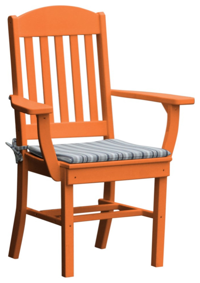 Poly Lumber Classic Dining Chair with Arms   Contemporary   Outdoor Dining Chairs   by Furniture Barn USA  Houzz