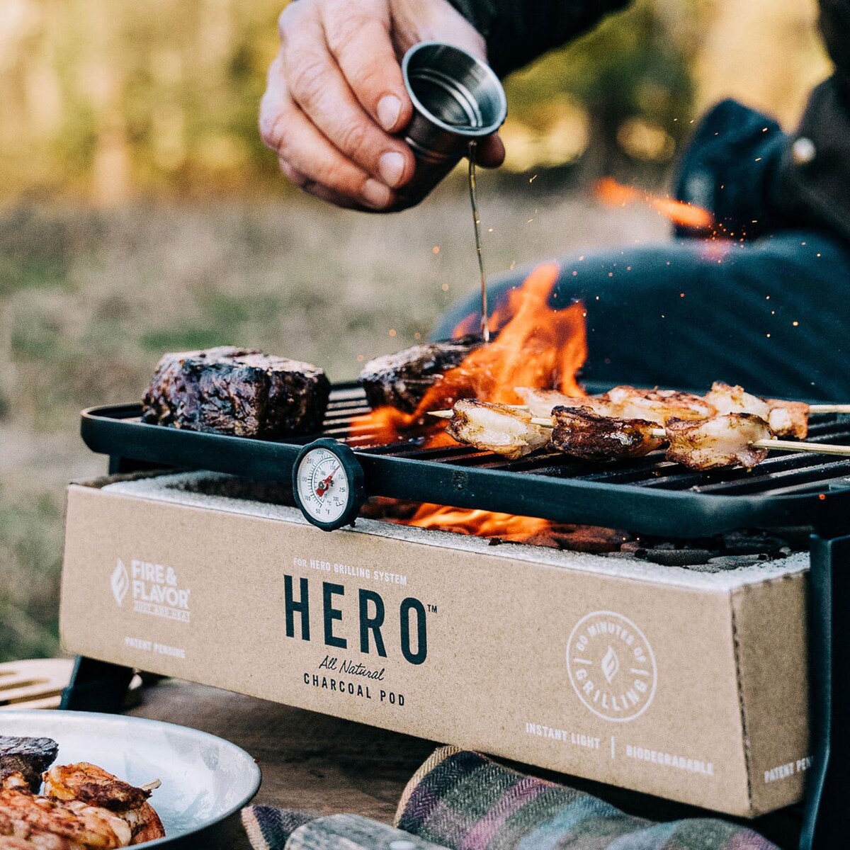 Fire and Flavor HERO Charcoal Grill Kit