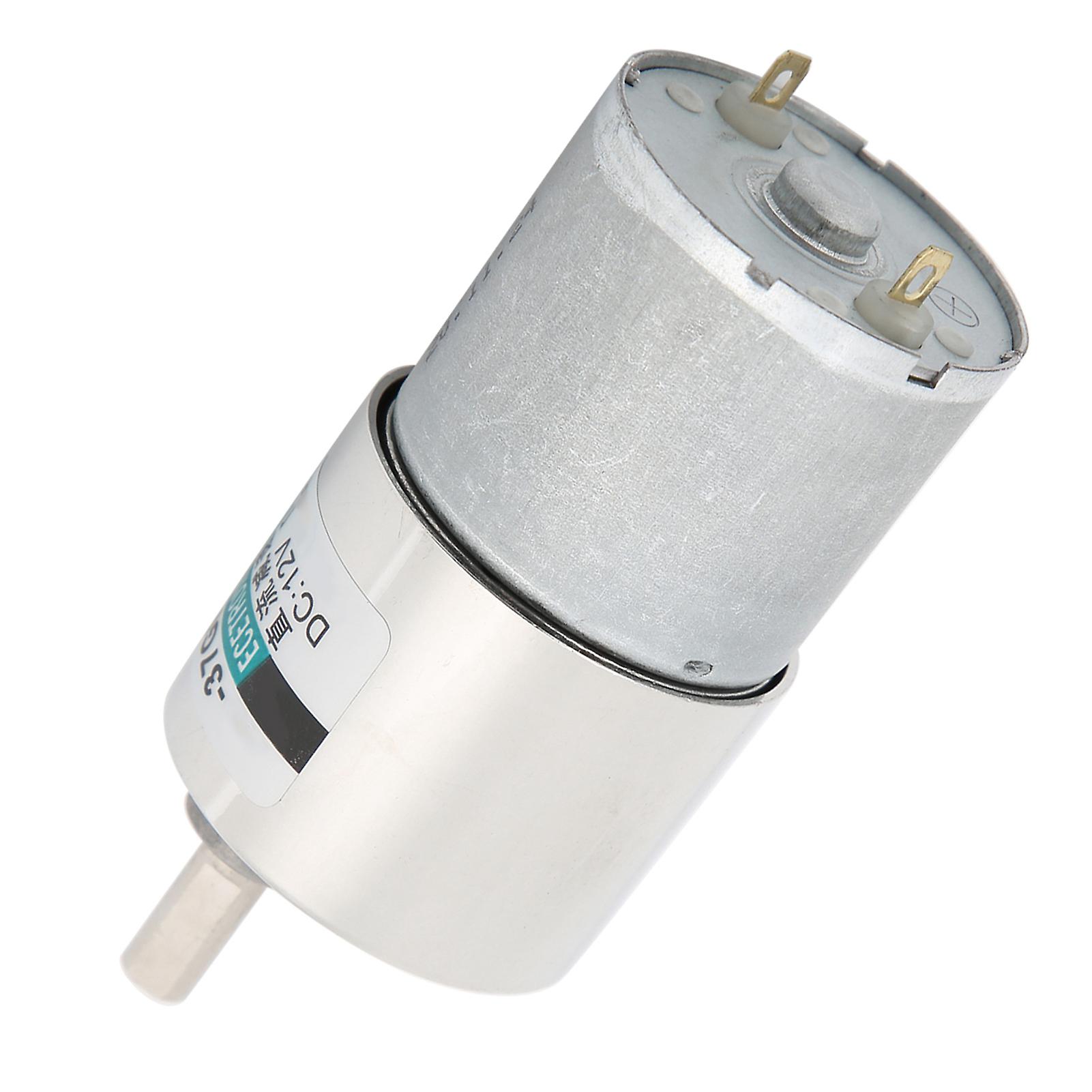 Dc Gear Motor Micro Small Low Speed Large Torsion Permanent Magnet 12v Xd37gb3530 + Bracket5rpm/min