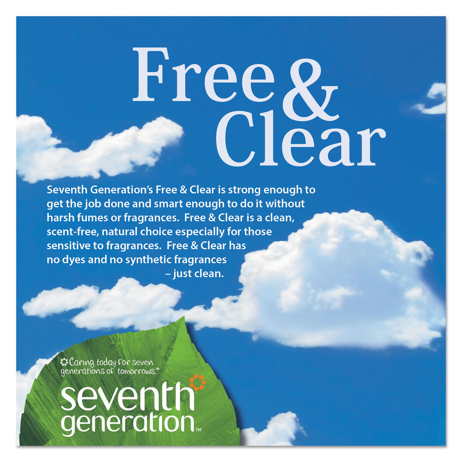 Free and Clear Baby Wipes by Seventh Generationandreg; SEV34208