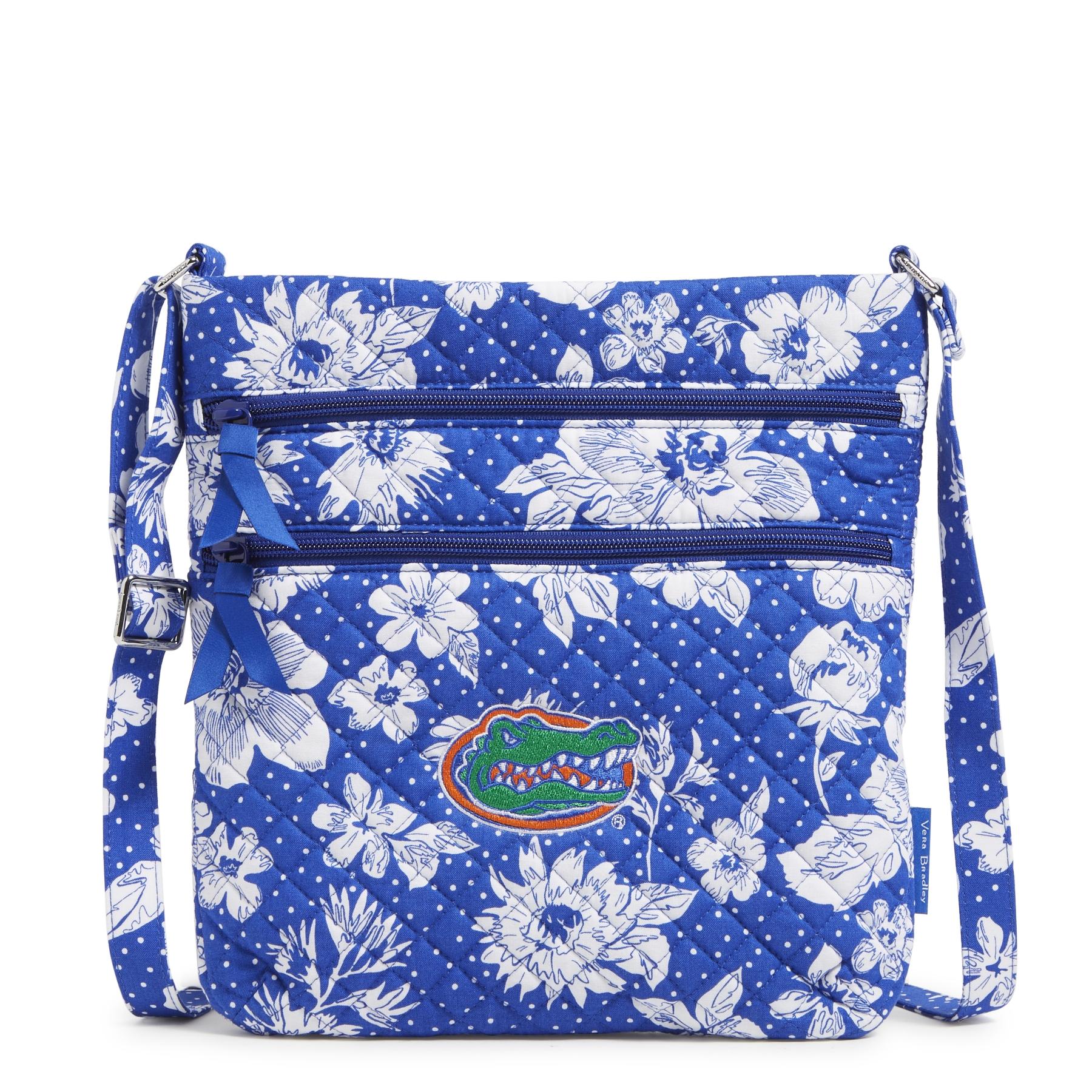 Collegiate Triple Zip Hipster Crossbody Bag