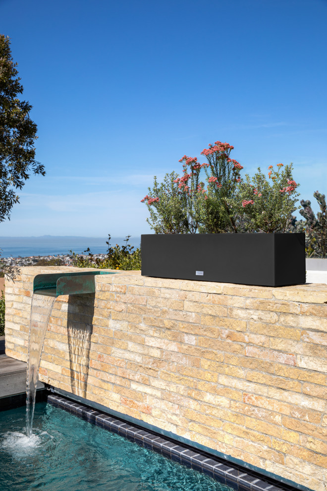 Veradek Block Series Trough 36 quotPlanter   Transitional   Outdoor Pots And Planters   by Veradek  Houzz